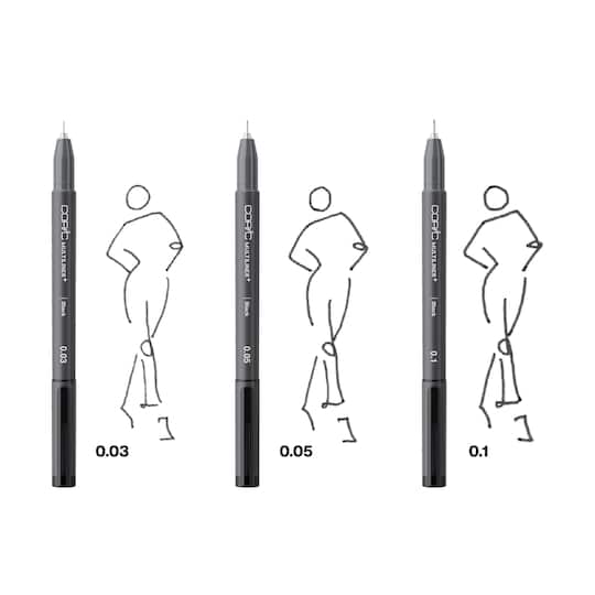 Copic® Multiliner+ Black Pen Set